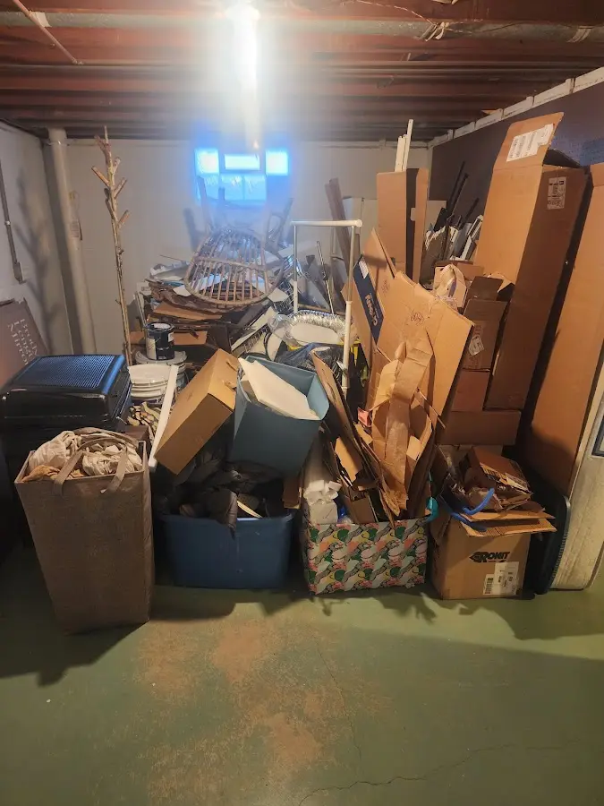 Roll-off dumpster container at job site for 6 Yard Dumpster Rental in Rio Dell